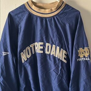 Vintage Reebok Notre Dame Blue and Gold Sweatshirt